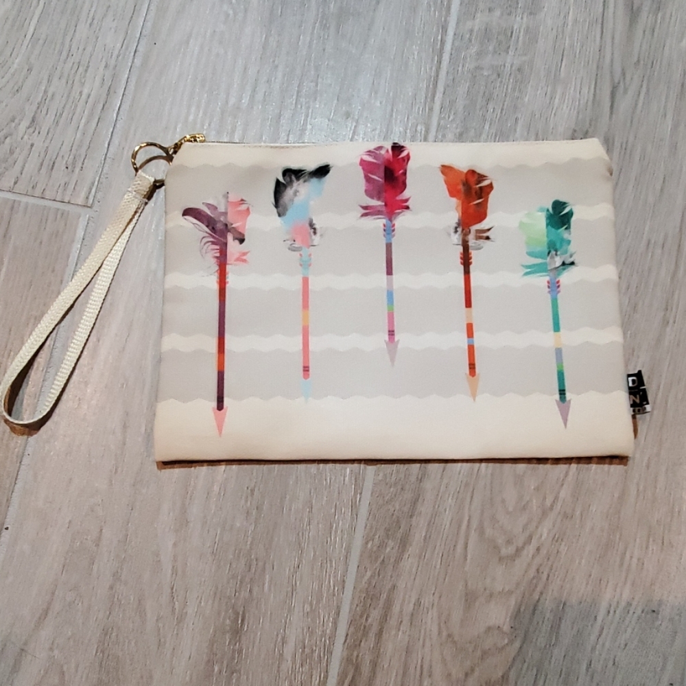 Deny Designs Feathered Arrows Cosmetic Bag NEW!